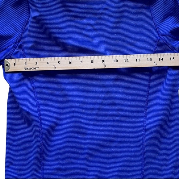 Lululemon In Stride Jacket Tonka Stripe Pigment Blue Size 4 - Picture 4 of 7